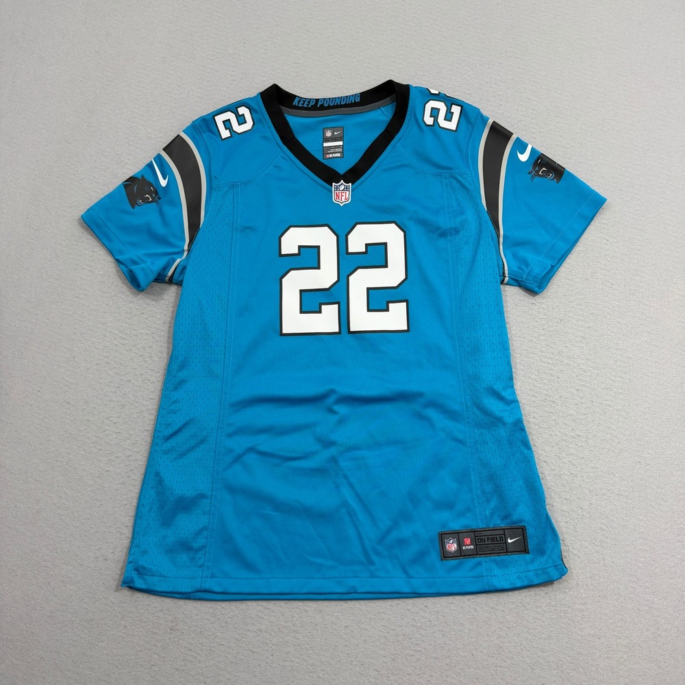 Nike Jersey Women Large Blue McCaffrey 22 Carolina Panthers Game Day 478635-455